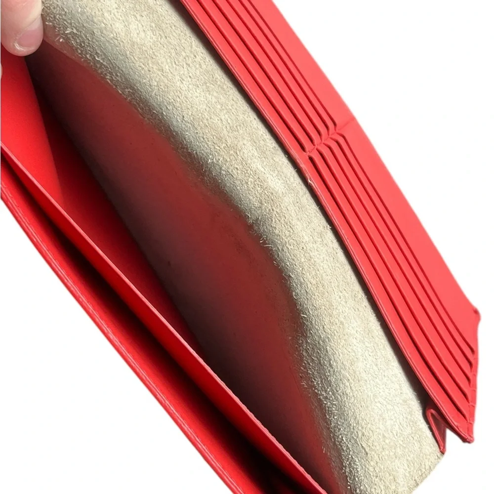 Celine Large Wallet Cream and Bright Orange/Red - Picture 7 of 7